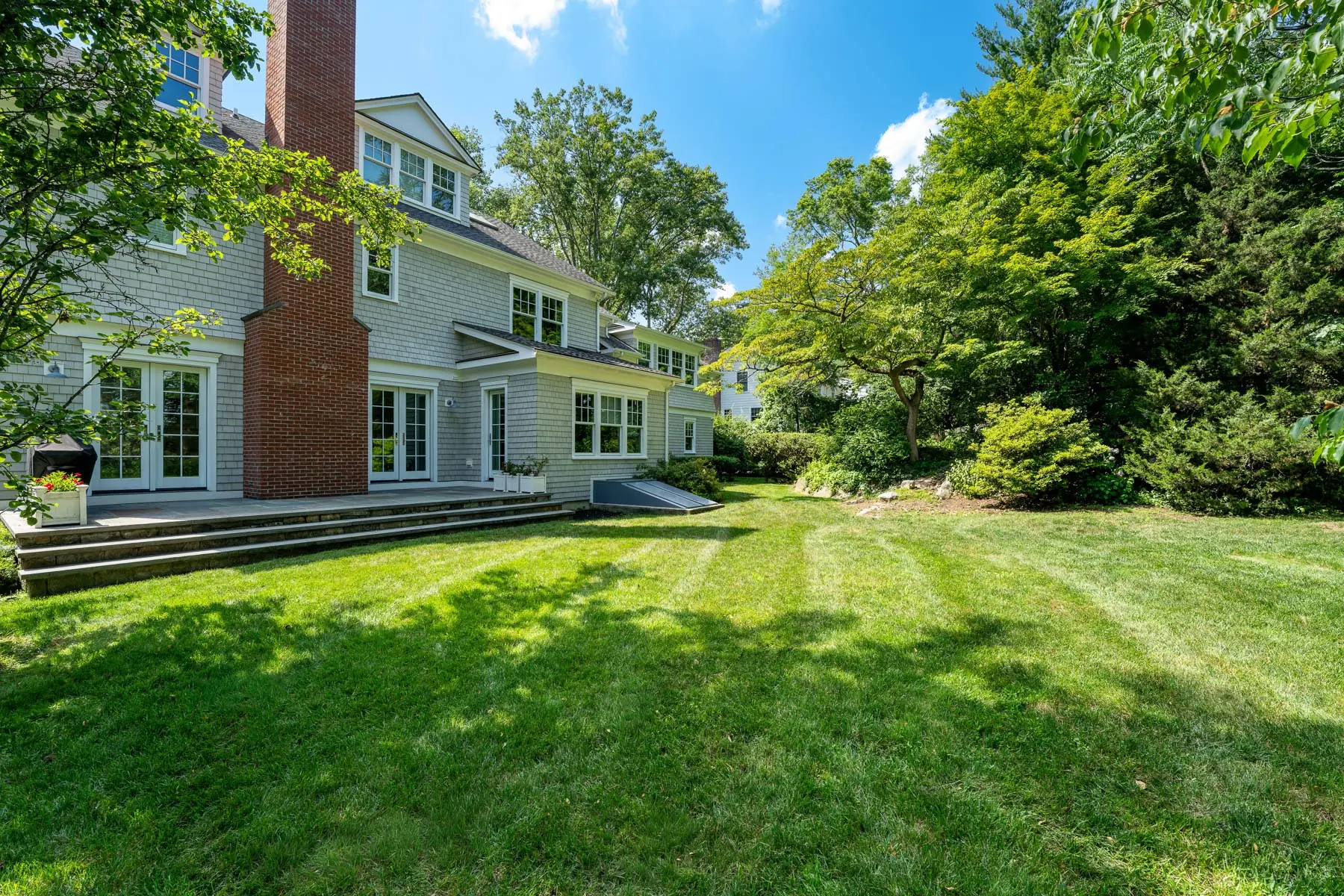 Rear exterior and lawn at 16 Annjim Drive