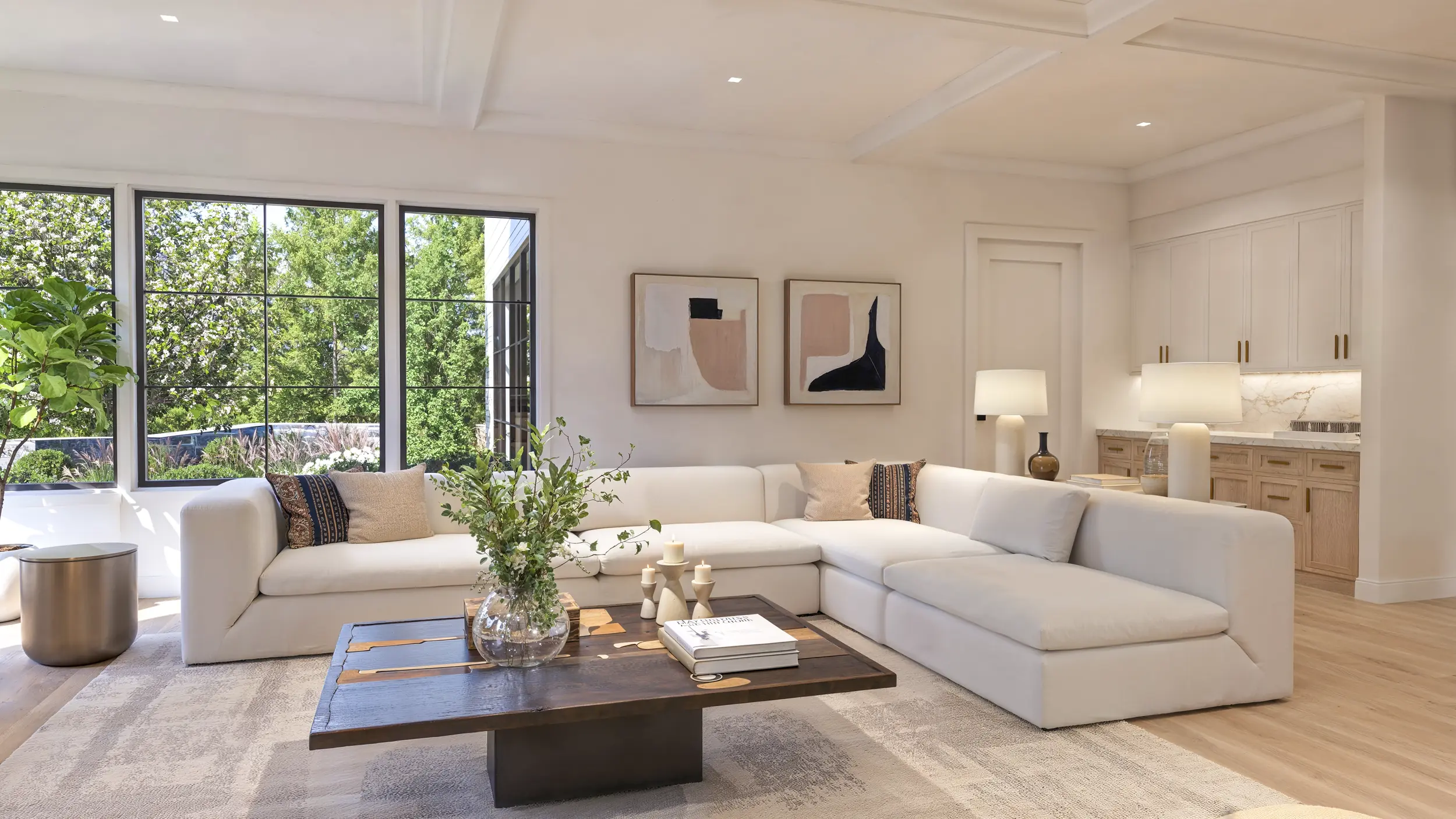 Family room rendering at 67 Stag Lane