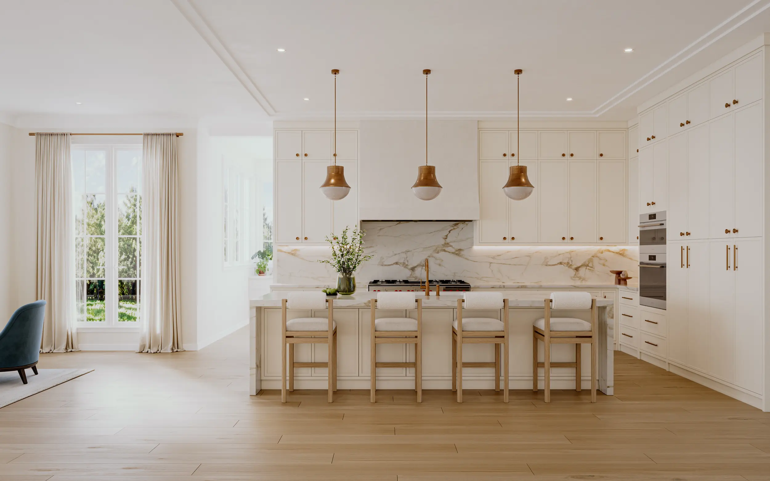 Kitchen rendering at 86 Howard Road