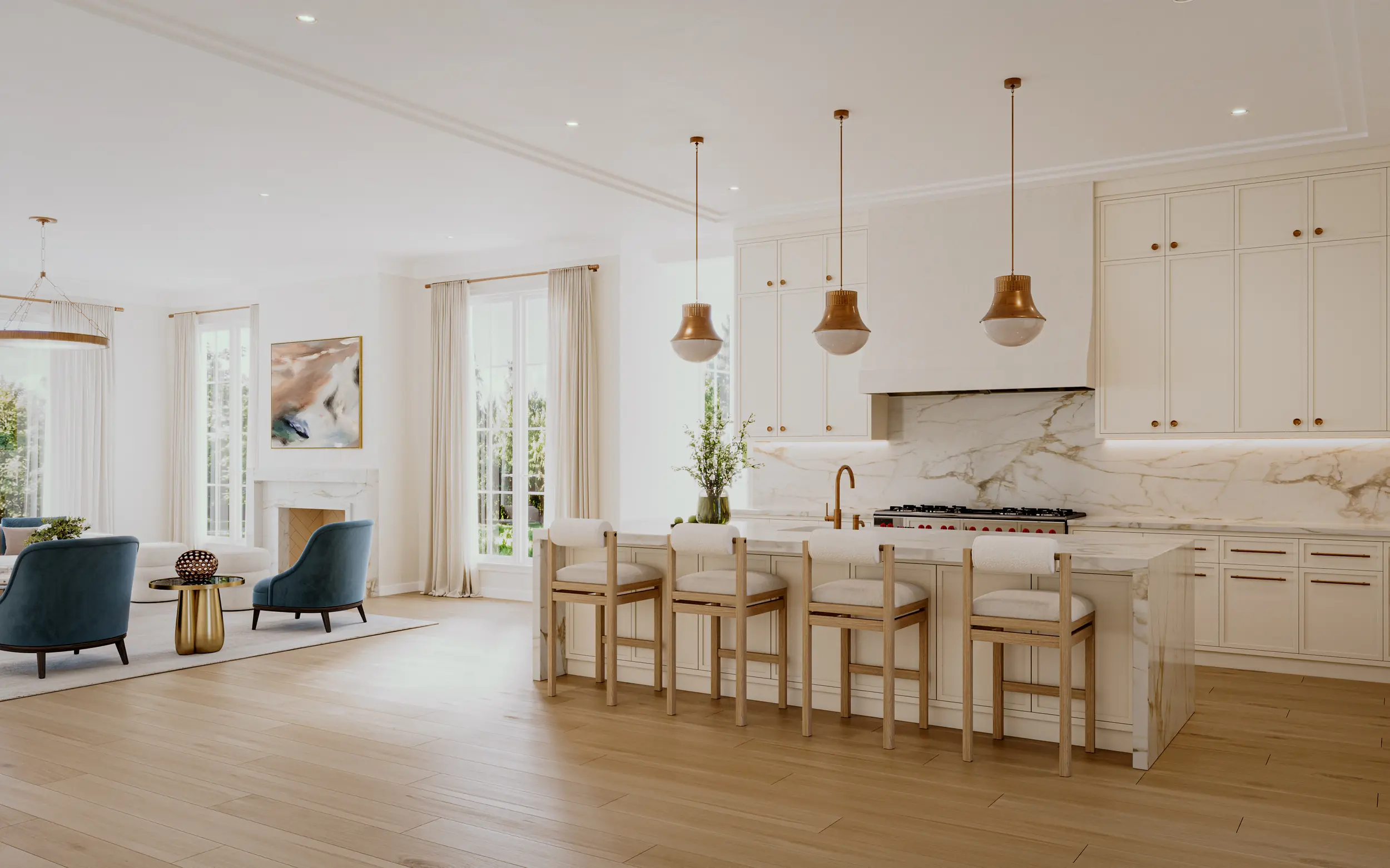 Kitchen rendering at 86 Howard Road