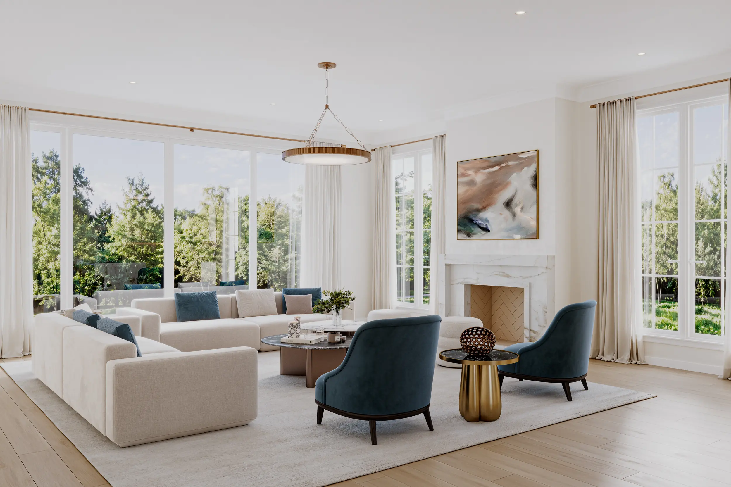 Family room rendering at 86 Howard Road