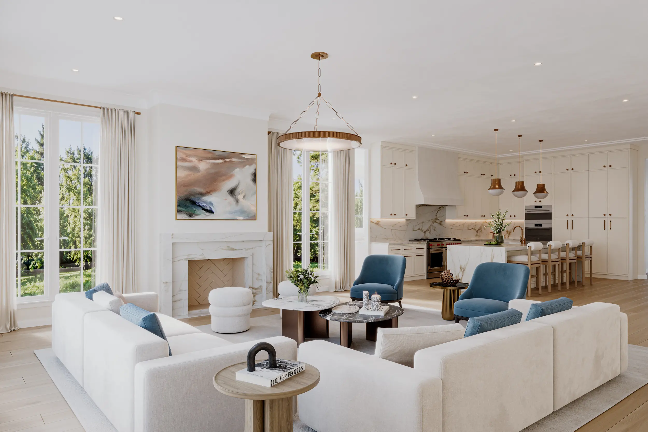 Family room rendering at 86 Howard Road